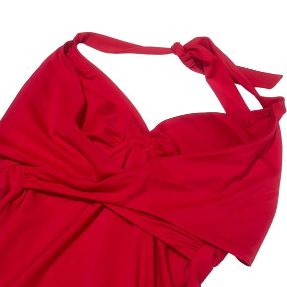 Athleta Other - Athleta 34B Halter Red Bathing Suit top (could just be a top) Padded (removable)